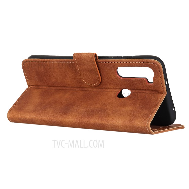 KHAZNEH Vintage Style Wallet Leather Stand Case for Motorola Moto G Stylus / G Pro - Brown-3