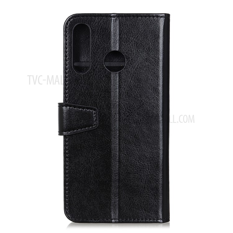 Crazy Horse Texture Wallet Stand Leather Protective Case for Motorola Moto G Power - Black-11