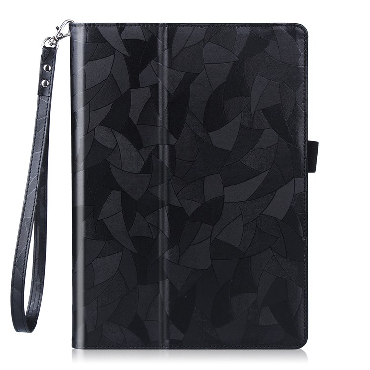 Maple Leaf Texture Smart Leather Case for Lenovo Tab 2 X30 A10-30F with Handy Strap - Black-1