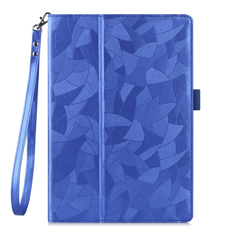 Maple Leaf Texture Tablet Leather Cover for Lenovo Tab 2 X30 A10-30F with Handy Strap - Blue-1