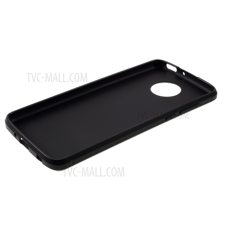 Carbon Fiber TPU Shell Case for Motorola Moto Z4 Play - Black-7