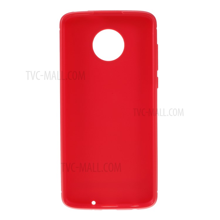 Carbon Fiber TPU Shell Case for Motorola Moto Z4 Play - Red-3