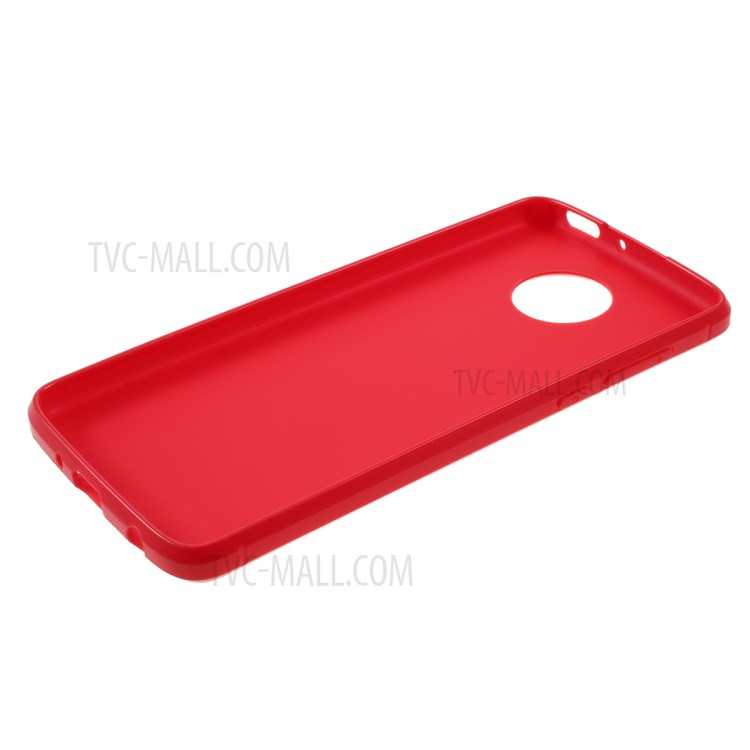 Carbon Fiber TPU Shell Case for Motorola Moto Z4 Play - Red-5