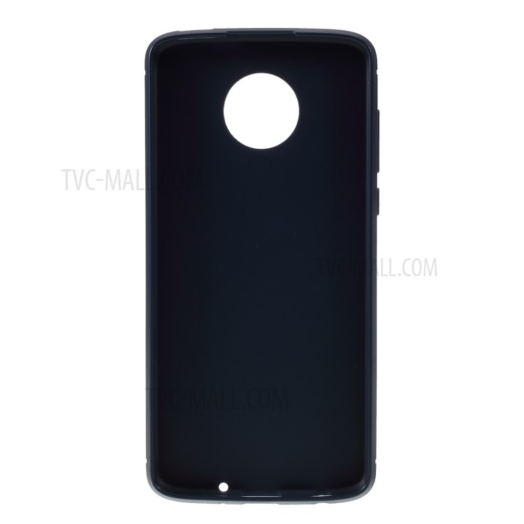 Carbon Fiber TPU Shell Case for Motorola Moto Z4 Play - Blue-3