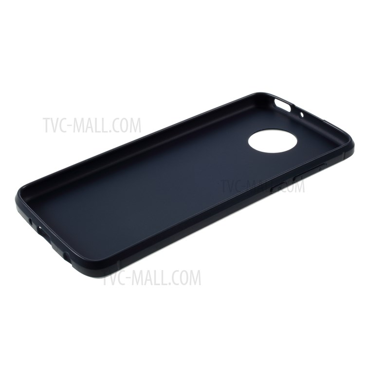 Carbon Fiber TPU Shell Case for Motorola Moto Z4 Play - Blue-5