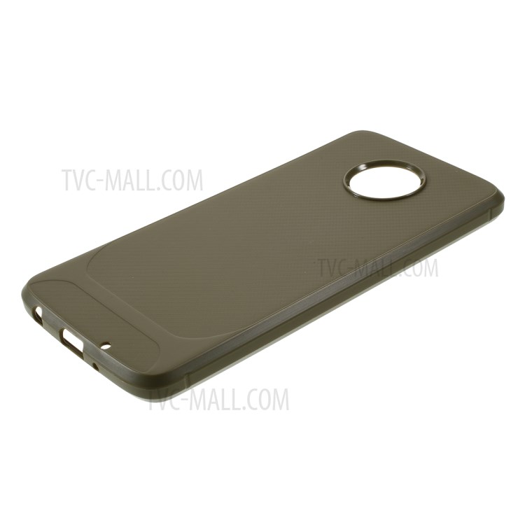 Carbon Fiber TPU Shell Case for Motorola Moto Z4 Play - Army Green-4