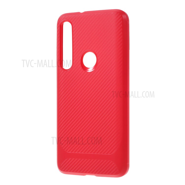 Anti-slip Drop-resistant TPU Phone Case for Motorola Moto G8 Plus - Red-2