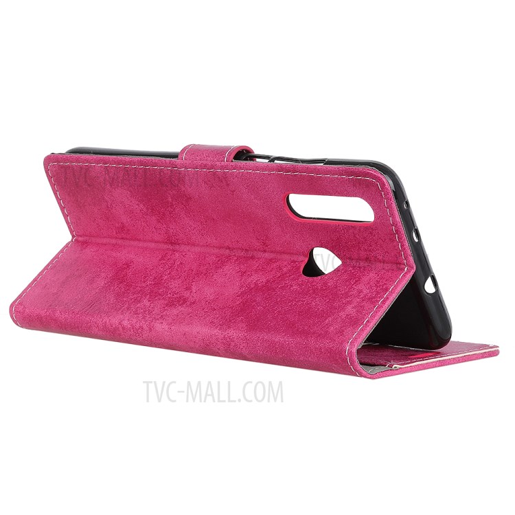 Vintage Style Cell Phone Leather Wallet Case for Motorola Moto G Power - Rose-4