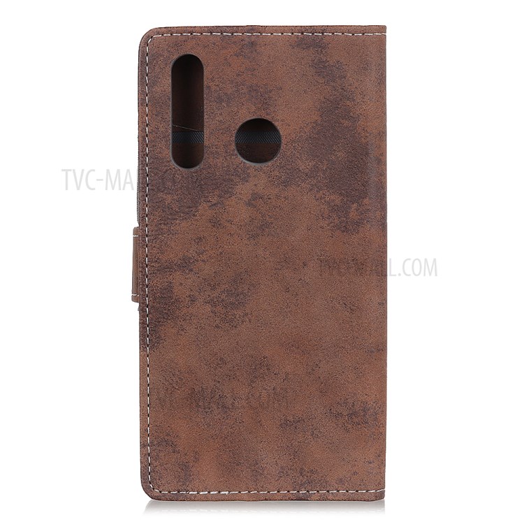 Vintage Style Cell Phone Leather Wallet Case for Motorola Moto G Power - Coffee-3