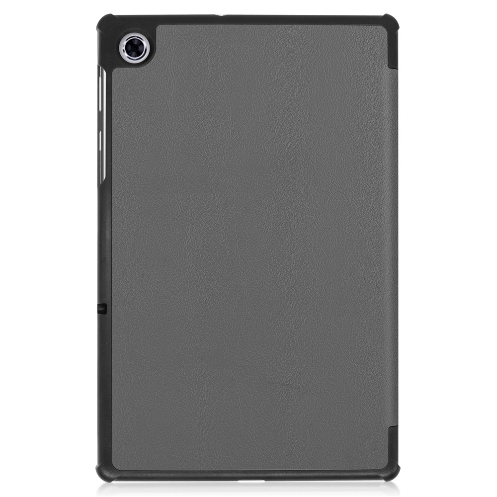 Tri-fold Leather Stand Case for Lenovo Tab M10 Plus TB-X606F - Grey-8