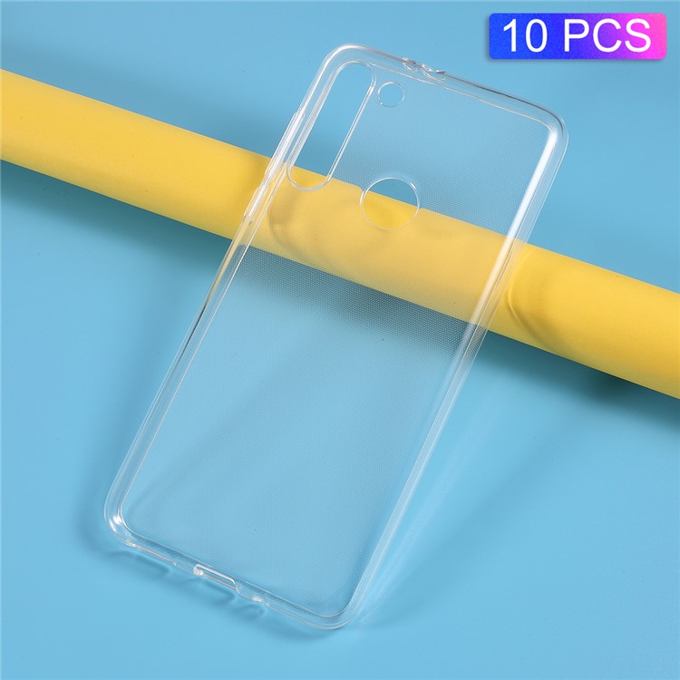 10PCS Transparent Soft TPU Phone Casing for Motorola Moto G8-1