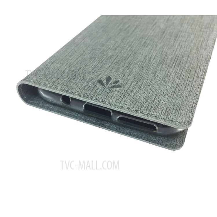 VILI DMX Cross Texture Leather Stand Case for Motorola Moto G8 Power - Grey-12