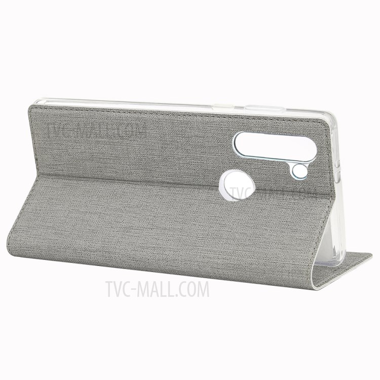 VILI DMX Cross Texture Leather Stand Case for Motorola Moto G8 Power - Grey-7