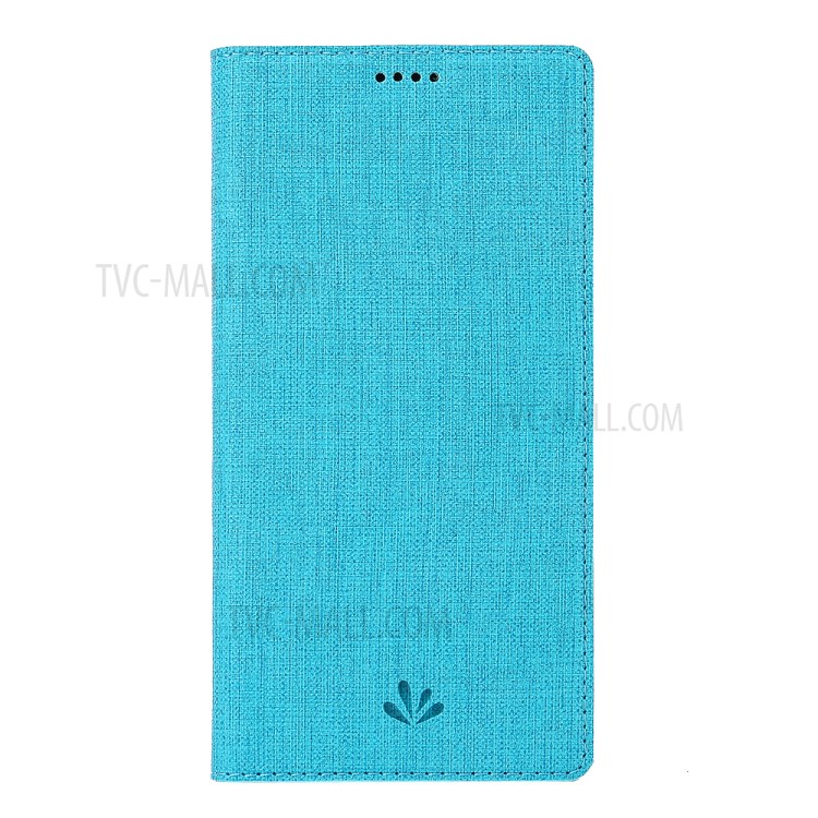 VILI DMX Cross Texture Leather Stand Case with Card Slot for Motorola One Hyper - Blue-2
