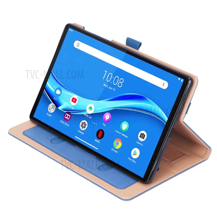 WY-2099 Per Lenovo Tab M10 FHD Plus TB-X606F TB-X606F Business Flip Leather State Case Con Slot di Carte - Blu-11