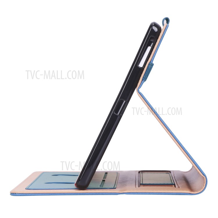 WY-2099 Per Lenovo Tab M10 FHD Plus TB-X606F TB-X606F Business Flip Leather State Case Con Slot di Carte - Blu-14