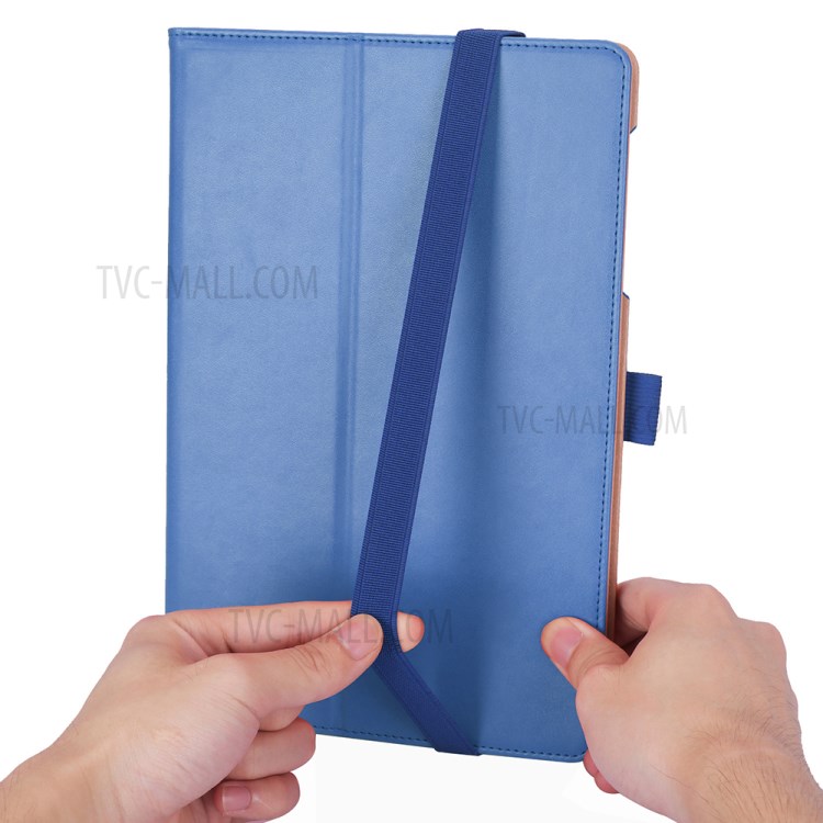 WY-2099 Per Lenovo Tab M10 FHD Plus TB-X606F TB-X606F Business Flip Leather State Case Con Slot di Carte - Blu-3