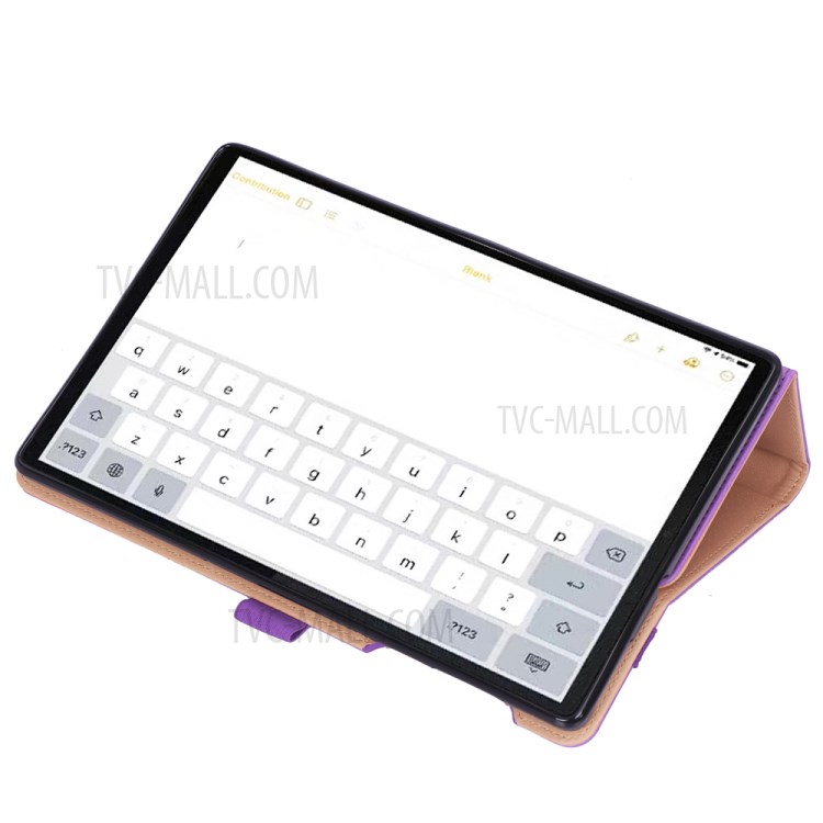 WY-2099 Business Style Flip Leather Stand Tablet Case with Card Slots for Lenovo Tab M10 FHD Plus 10.3-inch TB-X606F - Purple-13