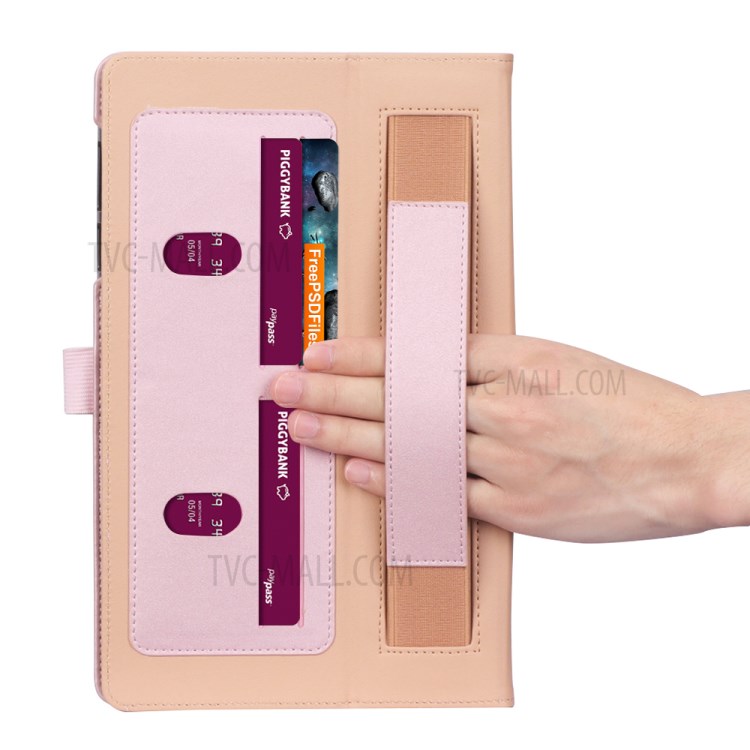 WY-2099 Business Style Flip Leather Stand Tablet Case with Card Slots for Lenovo Tab M10 FHD Plus 10.3-inch TB-X606F - Pink-13