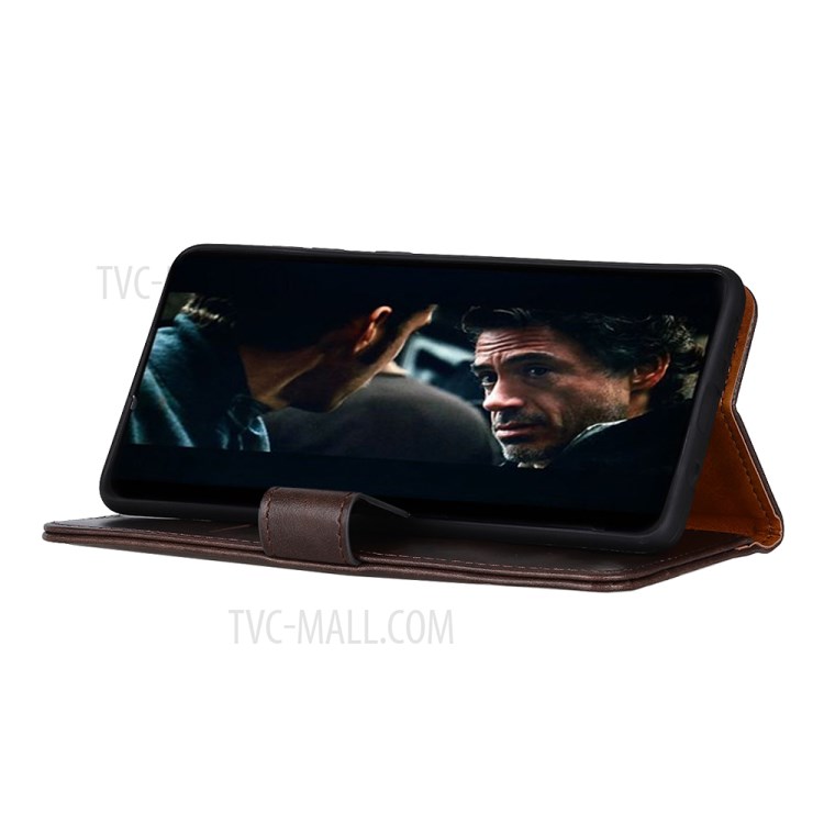 Unique Leather Cover for Motorola Edge Plus - Brown-7