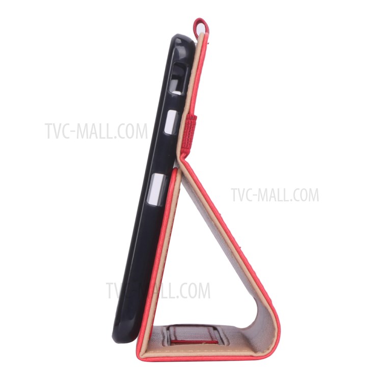 WY-2099 Business Style Flip Leather Stand Tablet Case with Card Slots for Lenovo Tab M8 FHD 8705F/HD 8505F - Red-16