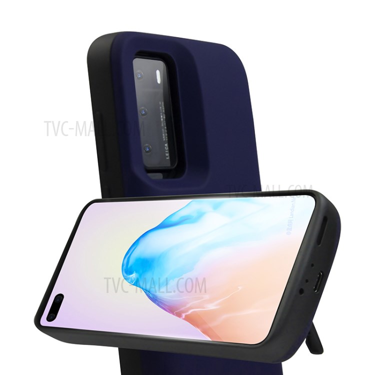 4800mAh Battery Charger Case with Kickstand for Huawei P40 - Blue-5