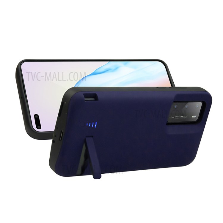 4800mAh Battery Charger Case with Kickstand for Huawei P40 - Blue-6