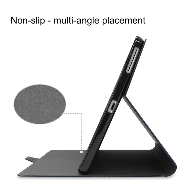 Stand PU Leather Cover Tablet Case for Lenovo Tab M10 Plus - Blue-3