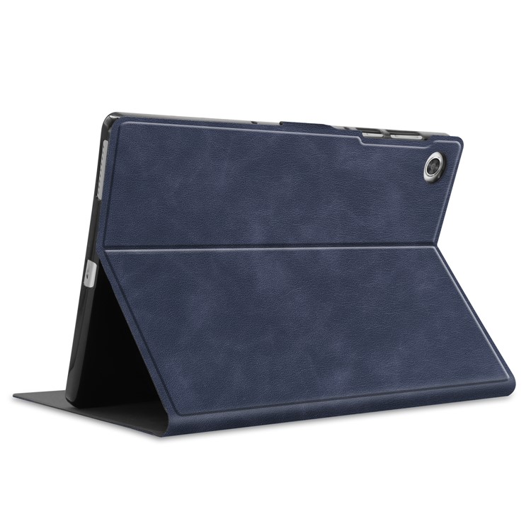 Stand PU Leather Cover Tablet Case for Lenovo Tab M10 Plus - Blue-6