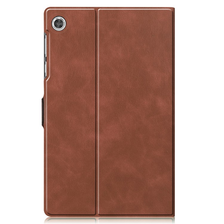 Stand PU Leather Cover Tablet Case for Lenovo Tab M10 Plus - Brown-8