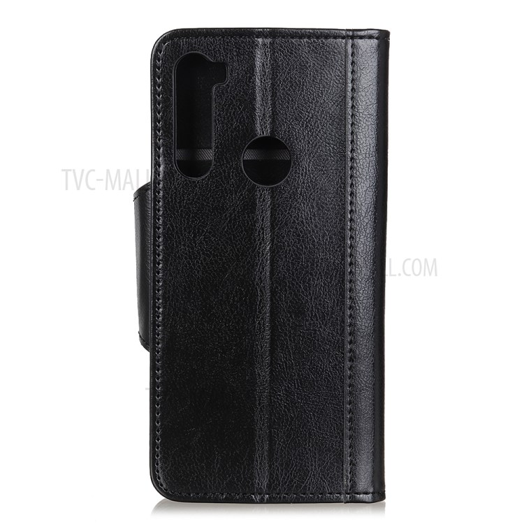 Cowhide Texture PU Leather Wallet Cell Phone Casing for Motorola Moto G8 - Black-2