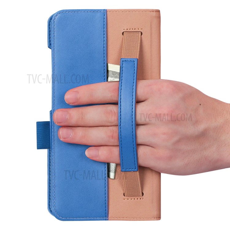 WY-2099A Business Style Stand Wallet Flip Leather Case for Lenovo Tab V7 PB-6505M - Blue-13