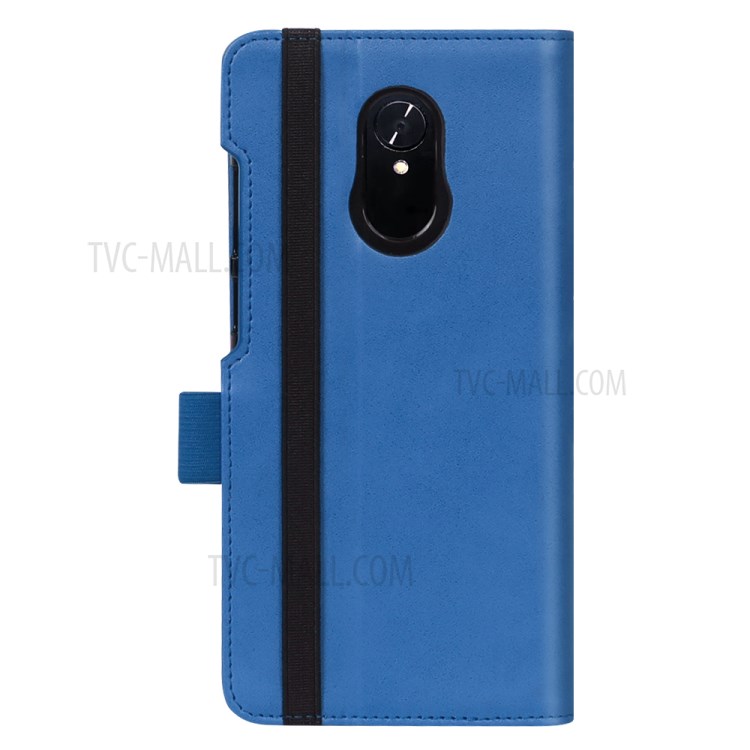 WY-2099A Business Style Stand Wallet Flip Leather Case for Lenovo Tab V7 PB-6505M - Blue-4