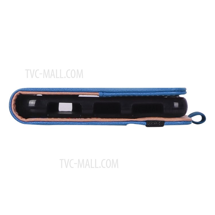 WY-2099A Business Style Stand Wallet Flip Leather Case for Lenovo Tab V7 PB-6505M - Blue-8