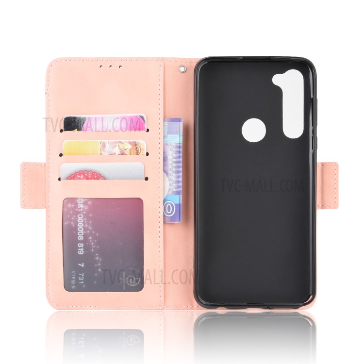 Multiple Card Slots Leather Wallet Stand Shell for Motorola Moto G Stylus / G Pro - Rose Gold-3