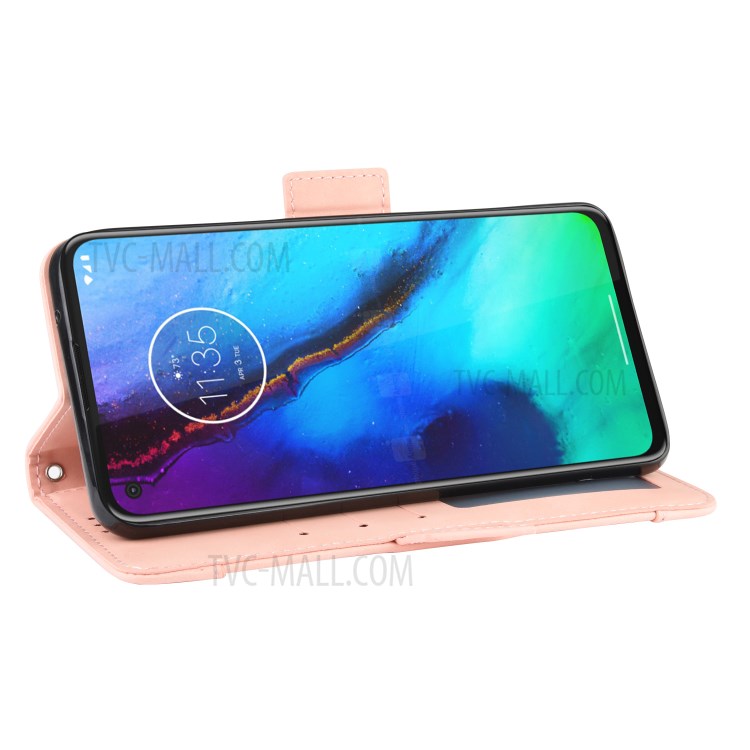 Multiple Card Slots Leather Wallet Stand Shell for Motorola Moto G Stylus / G Pro - Rose Gold-5