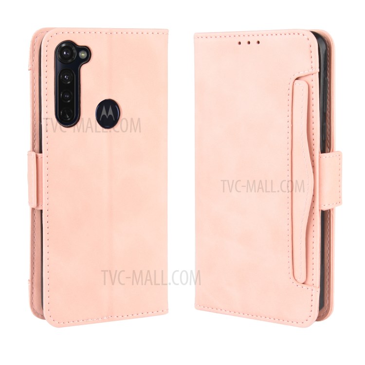 Multiple Card Slots Leather Wallet Stand Shell for Motorola Moto G Stylus / G Pro - Rose Gold-7