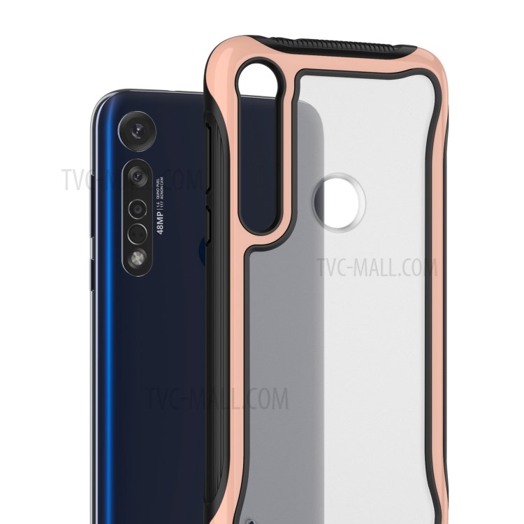 PC + TPU Shell Phone Case for Motorola Moto G8 Plus - Rose Gold-2
