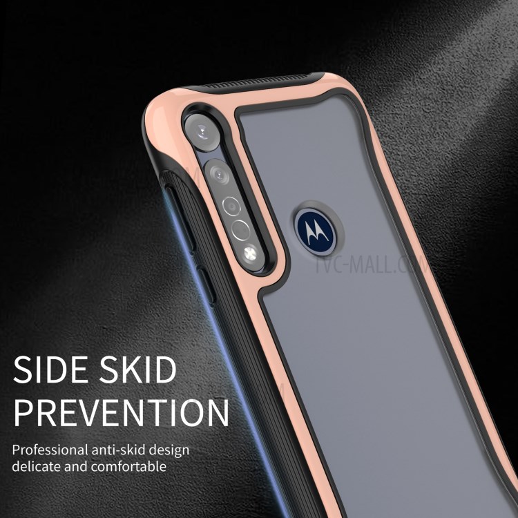 PC + TPU Shell Phone Case for Motorola Moto G8 Plus - Rose Gold-3