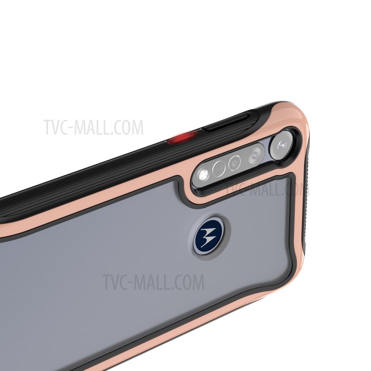 PC + TPU Shell Phone Case for Motorola Moto G8 Plus - Rose Gold-5