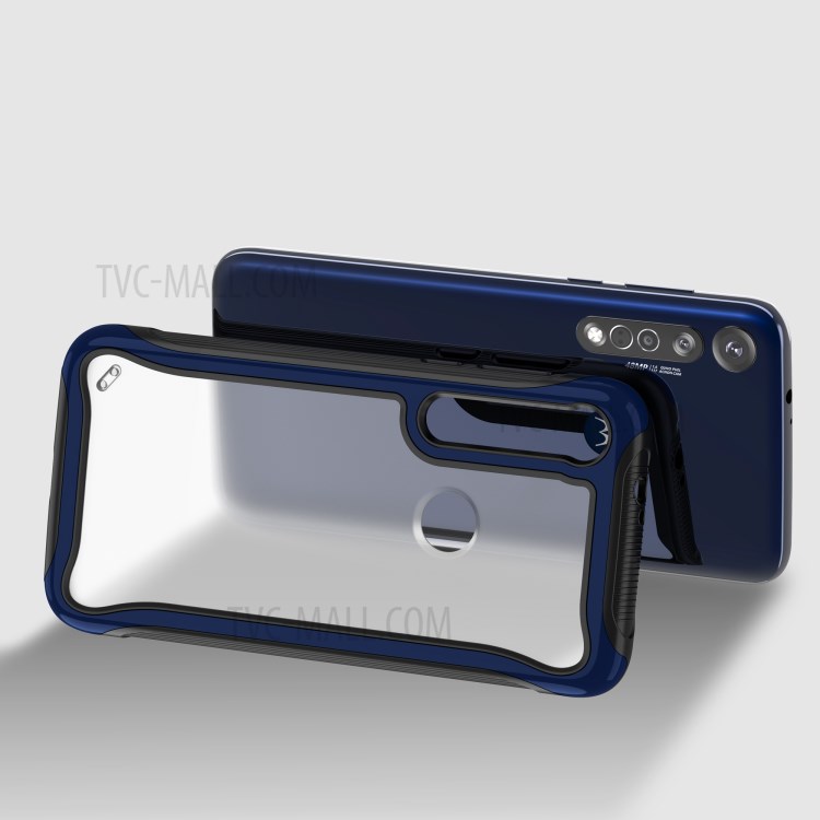 PC + TPU Shell Phone Case for Motorola Moto G8 Plus - Dark Blue-7