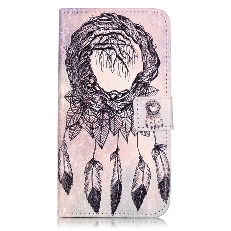 Embossed Leather Stand Cover for Lenovo Vibe K5 Plus / Vibe K5 - Dream Catcher-1