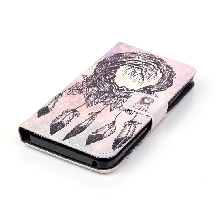 Embossed Leather Stand Cover for Lenovo Vibe K5 Plus / Vibe K5 - Dream Catcher-4