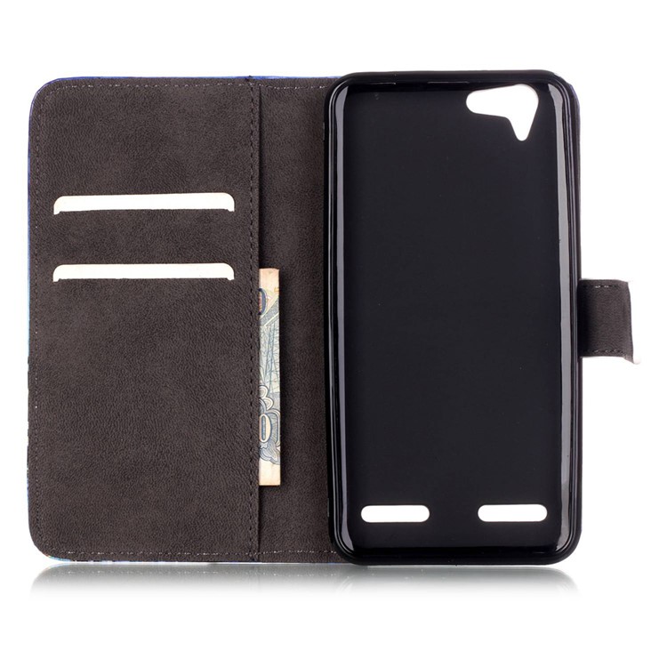 Embossed Leather Stand Cover for Lenovo Vibe K5 Plus / Vibe K5 - Dream Catcher-6