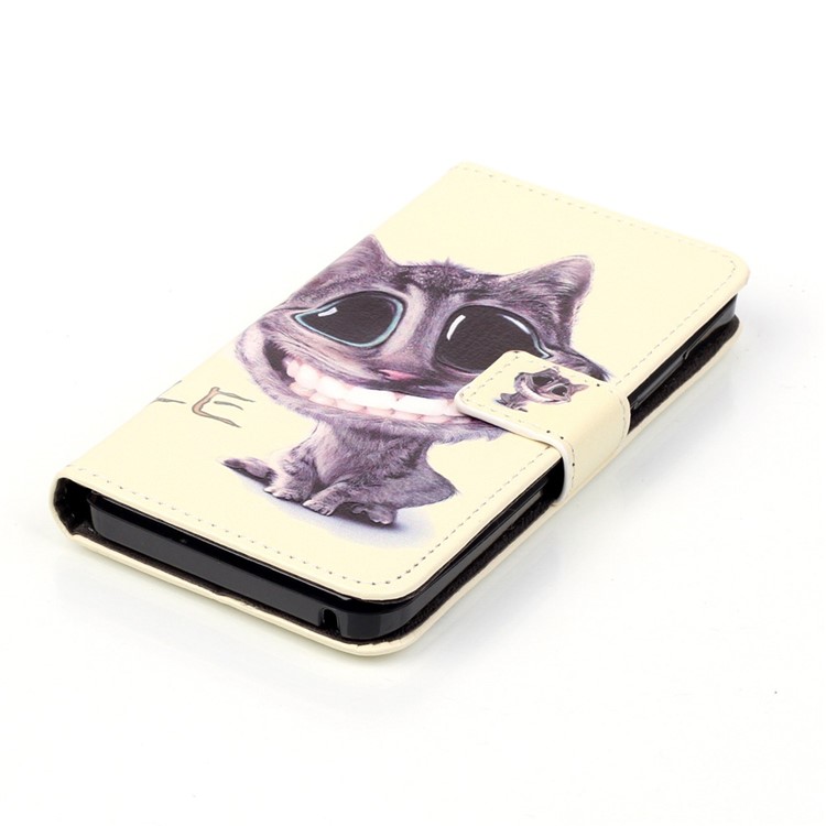 Embossed Leather Flip Case for Lenovo Vibe K5 Plus / Vibe K5 - Lovely Cat-4