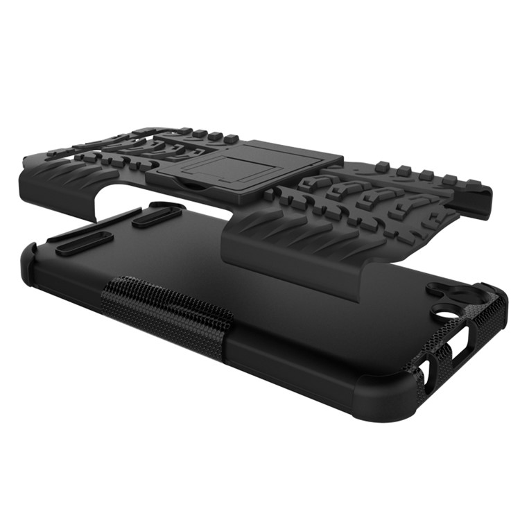 Solid PC + TPU Hybrid Case with Kickstand for Lenovo Vibe K5 Plus / Vibe K5 - Black-10