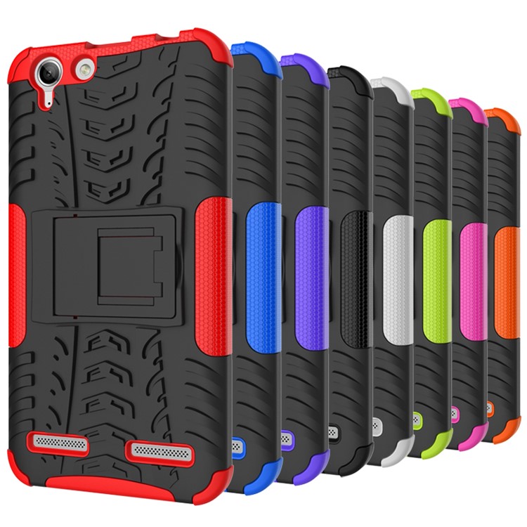 Solid PC + TPU Hybrid Case with Kickstand for Lenovo Vibe K5 Plus / Vibe K5 - Black-11