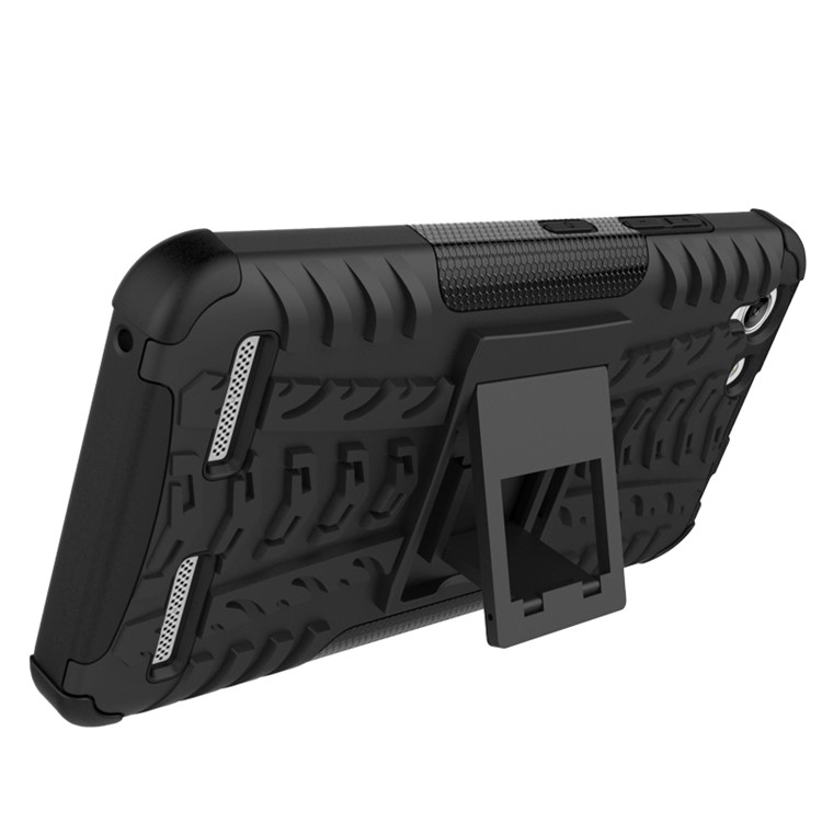 Solid PC + TPU Hybrid Case with Kickstand for Lenovo Vibe K5 Plus / Vibe K5 - Black-3