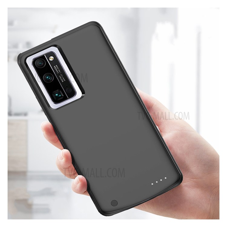 6800mAh Rechargeable Phone Charger Case Power Bank for Honor 30 Pro - Black-4