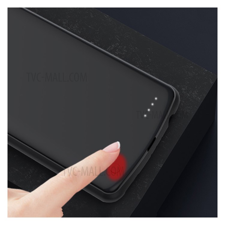 6800mAh Rechargeable Phone Charger Case Power Bank for Honor 30 Pro - Black-5